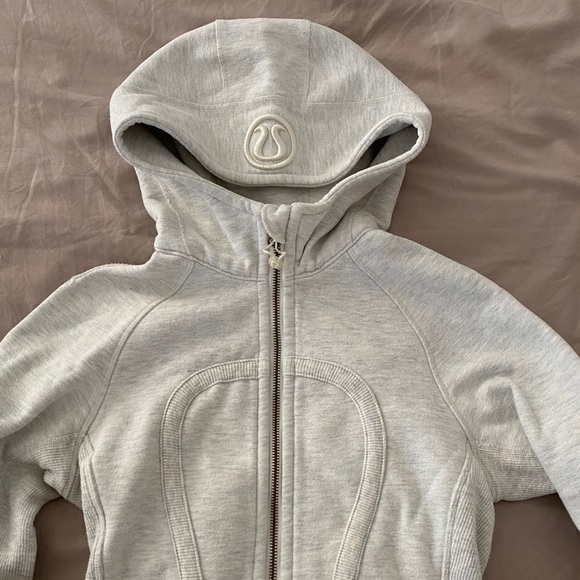 Lululemon scuba jacket size 2 heathered BONE color - Picture 4 of 8